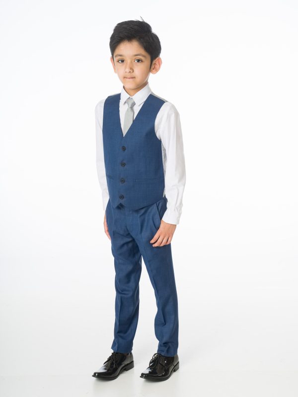 Baby Boys Suits Boys Blue Suit, 5 Piece Milano Mayfair – James