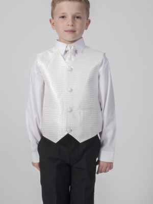 Baby Boys Suits Boys 4 Piece Suit Black with Lilac Waistcoat Alfred