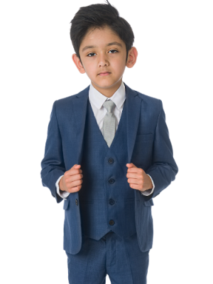 Baby Boys Suits Boys 4 Piece Suit Black with Lilac/Lilac Waistcoat Alfred