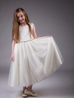 EXTENDED SALE Girls Ivory Dress Amy