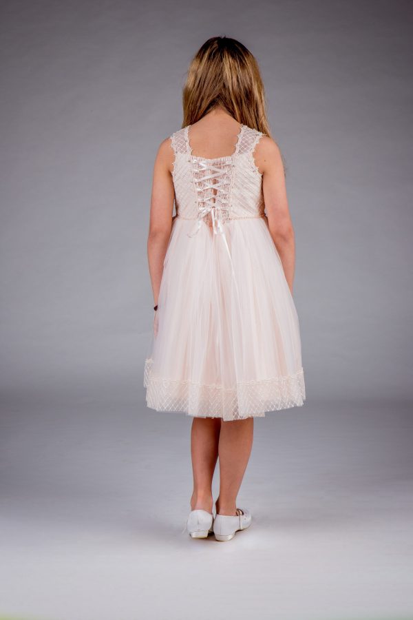 EXTENDED SALE Girls Peach Dress Juliet