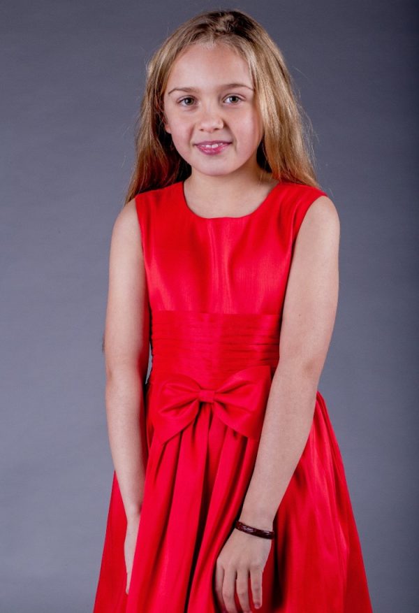 EXTENDED SALE Girls Katie Dress in Red