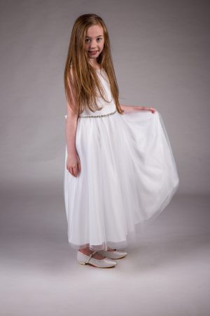 Girls White Dress Amy