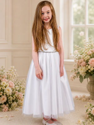 Girls White Dress Amy