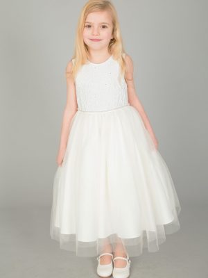 EXTENDED SALE Girls Ivory Dress Anna