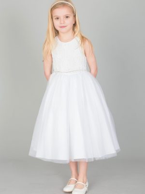 EXTENDED SALE Girls White Dress Anna