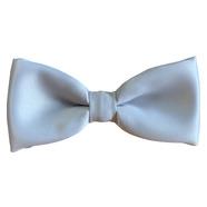 Accessories Grey Satin Bow Tie