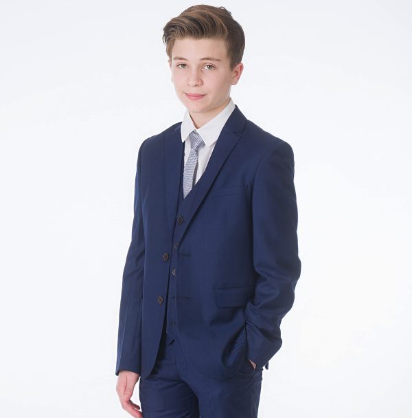 Baby Boys Suits Baby Boys 5 Piece Navy Milano Mayfair Suit