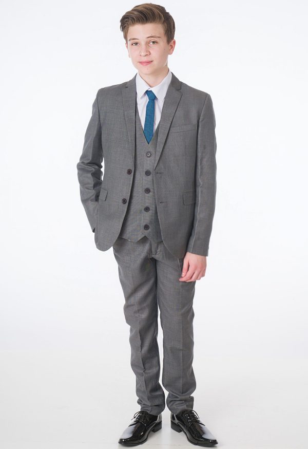 Baby Boys Suits Boys 5 Piece Grey Milano Mayfair Suit