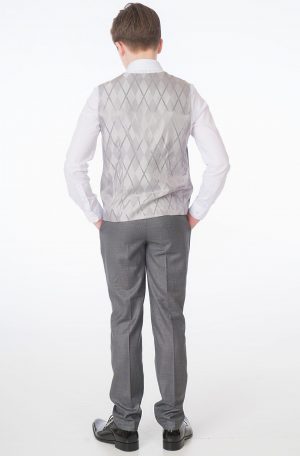 Boys 5 Piece Grey Milano Mayfair Suit
