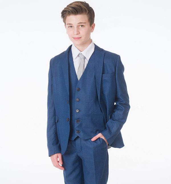 Baby Boys Suits Boys 5 Piece Blue Milano Mayfair Suit