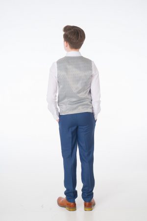 Boys 5 Piece Blue Milano Mayfair Suit