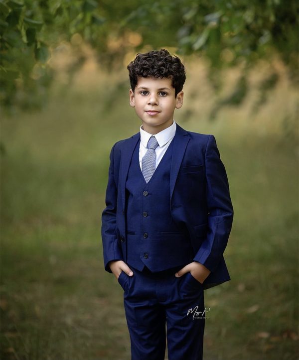 Baby Boys Suits Boys 5 Piece Navy Suit Milano Mayfair – Maxwell