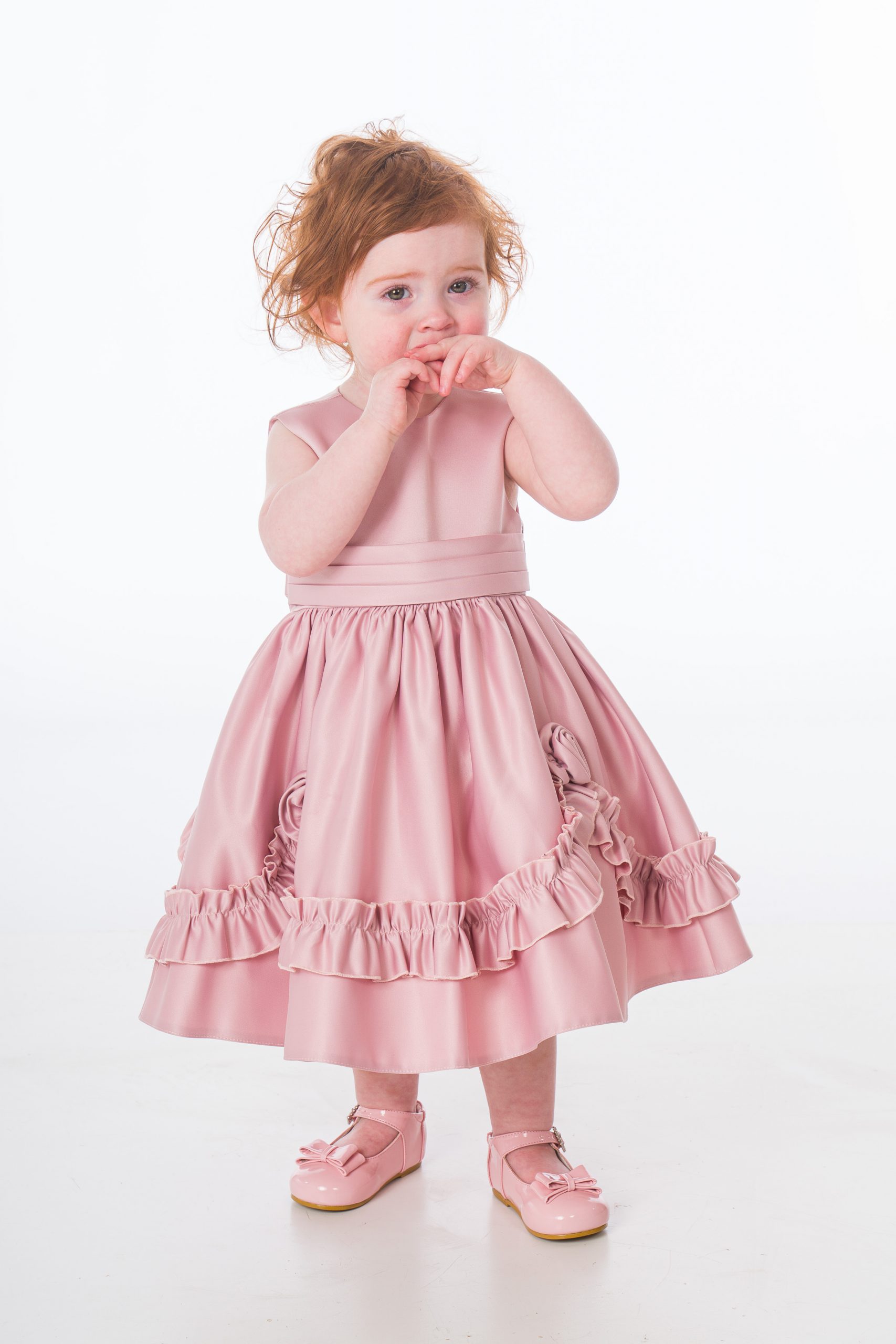 Baby Girls Rose Pink Laila Dress – Occasionwear for Kids