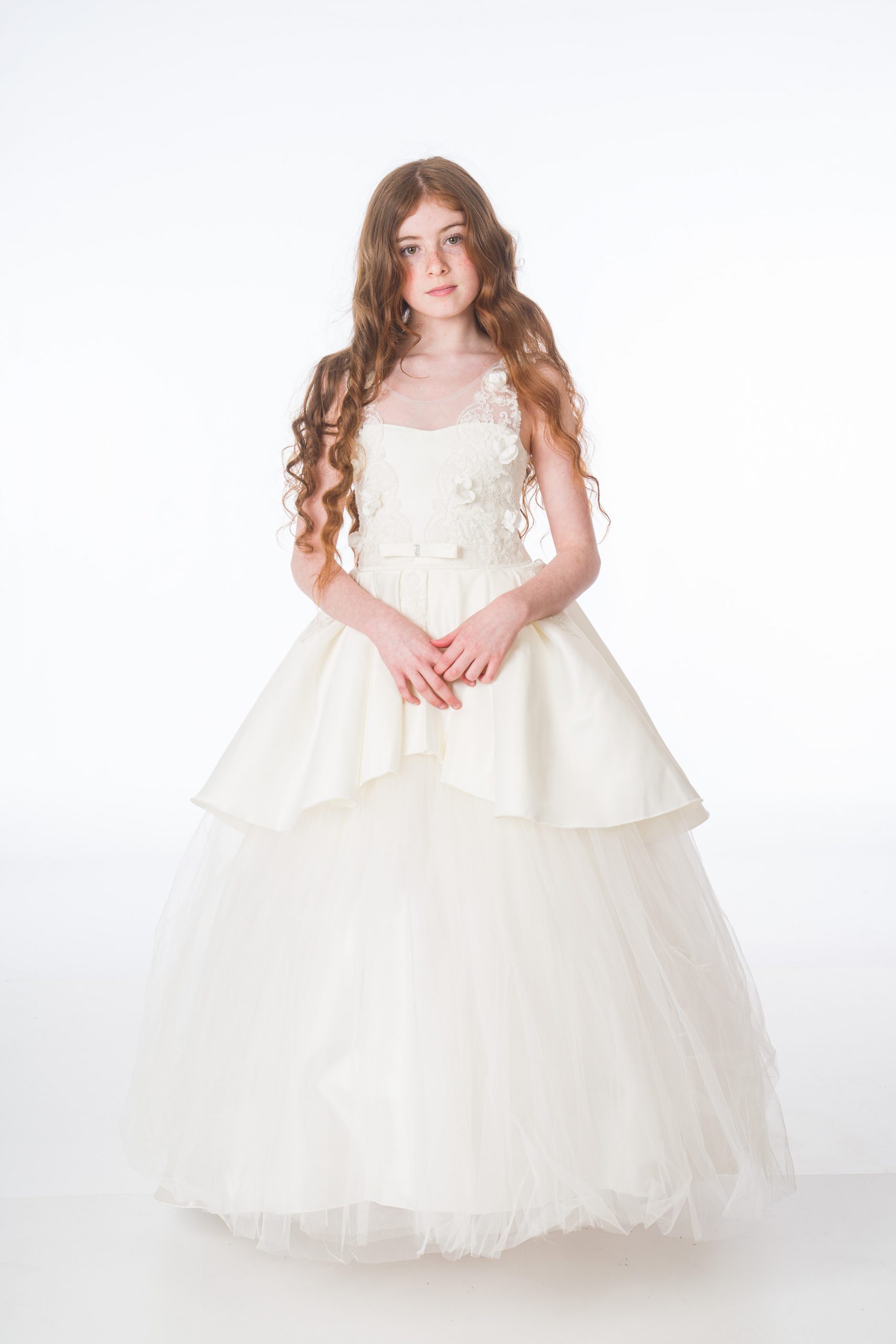 Girls Grace Ivory Dress – Occasionwear for Kids