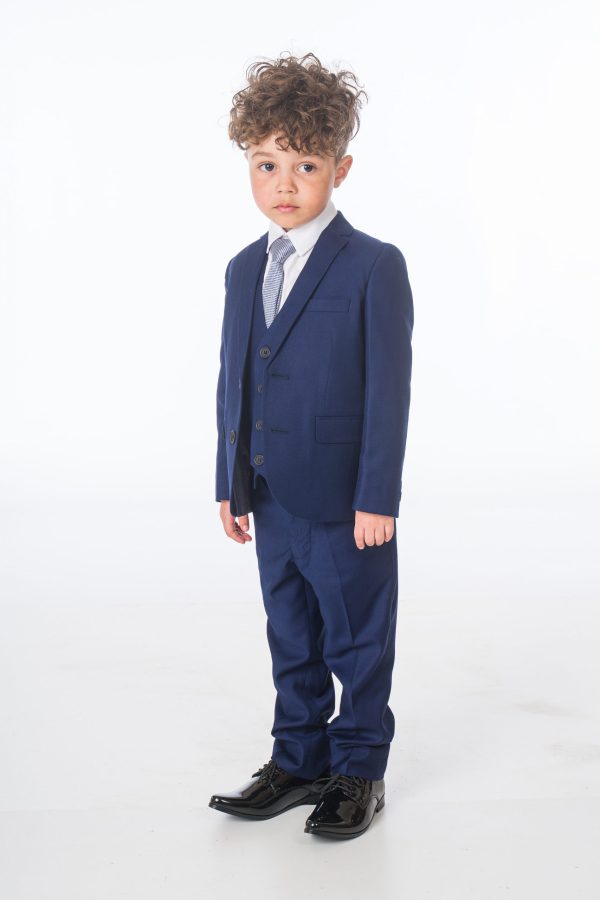 Baby Boys Suits Baby Boys 5 Piece Navy Suit Milano Mayfair