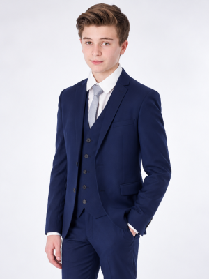 Boys 5 Piece Navy Suit Milano Mayfair