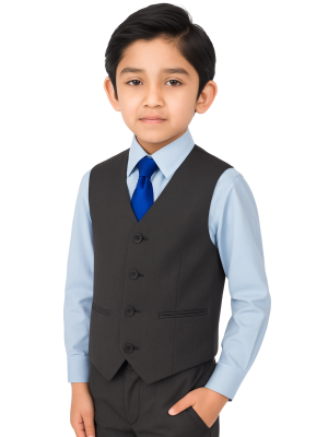 Boys 4 Piece Charcoal Grey Romario