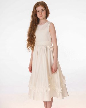 Girls Ivory Dress Olivia