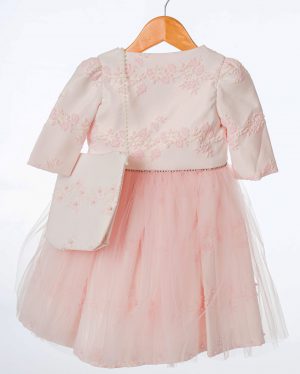 Girls Pink Butterfly Jacket and Dress