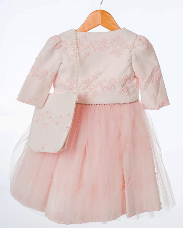 EXTENDED SALE Girls Pink Butterfly Jacket and Dress