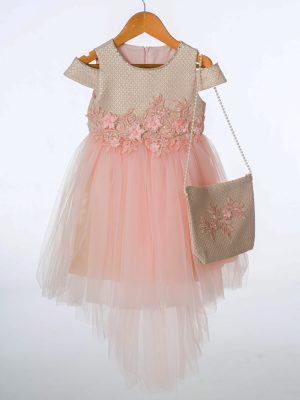 EXTENDED SALE Girls Pink Shimmer Dress