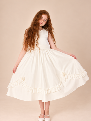 Girls Ivory Dress Olivia