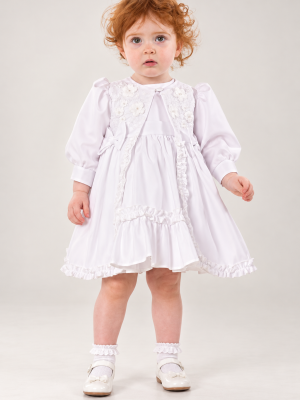Baby Girls Ursula White Christening Dress Set