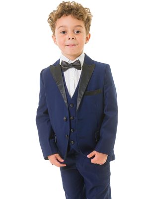 Baby Boys Suits Boys 5 Piece Navy Tuxedo Suit Milano Mayfair