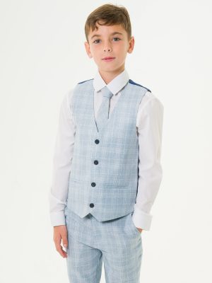 Baby Boys Suits Baby Boys 5 Piece Light Grey Milano Mayfair Suit