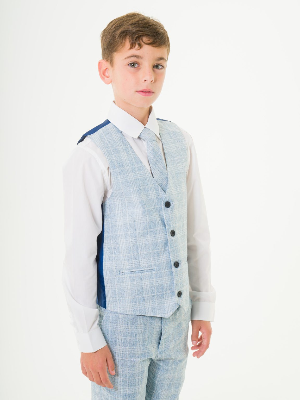 Lemon Boys 4 Piece Washed Blue Suit main image 1