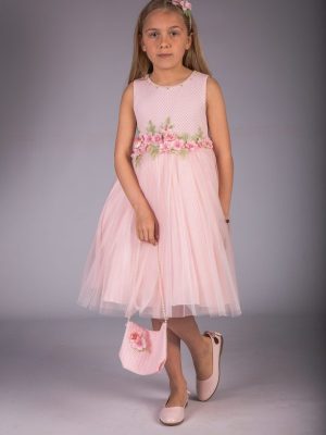 Baby Girls Dresses Girls Pink Flowers Dress