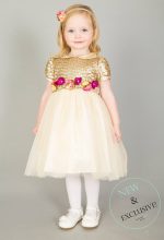 EXTENDED SALE Baby Girl Gold Sequin Dress