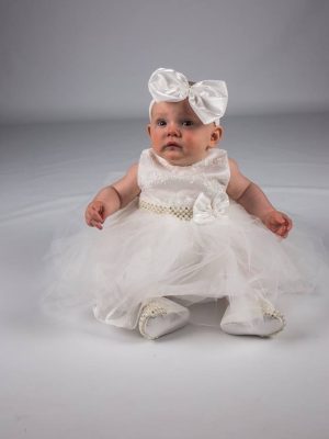 EXTENDED SALE Baby Girls Ivory Dress