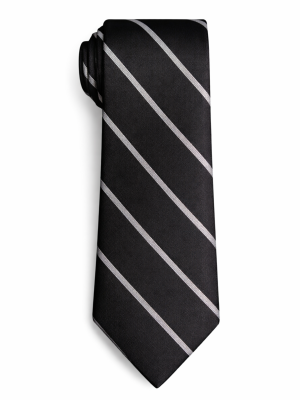 Black Striped Tie