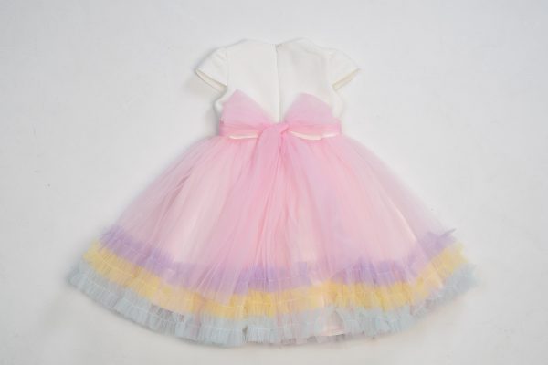 Girls Girls Pink Multicoloured Dress with Matching Bag and headband