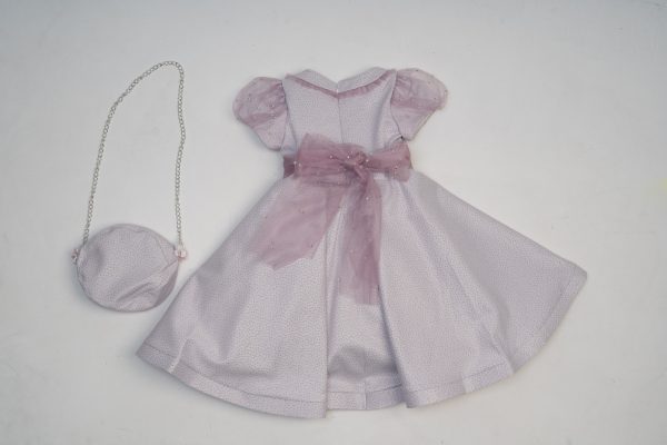 Girls Girls Lilac Pearl Dress With Bag
