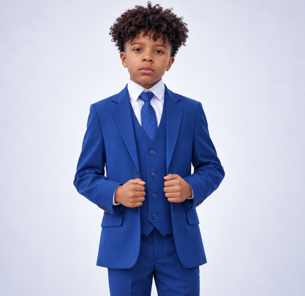 Young Gentleman in a Blue Three-Piece Suit