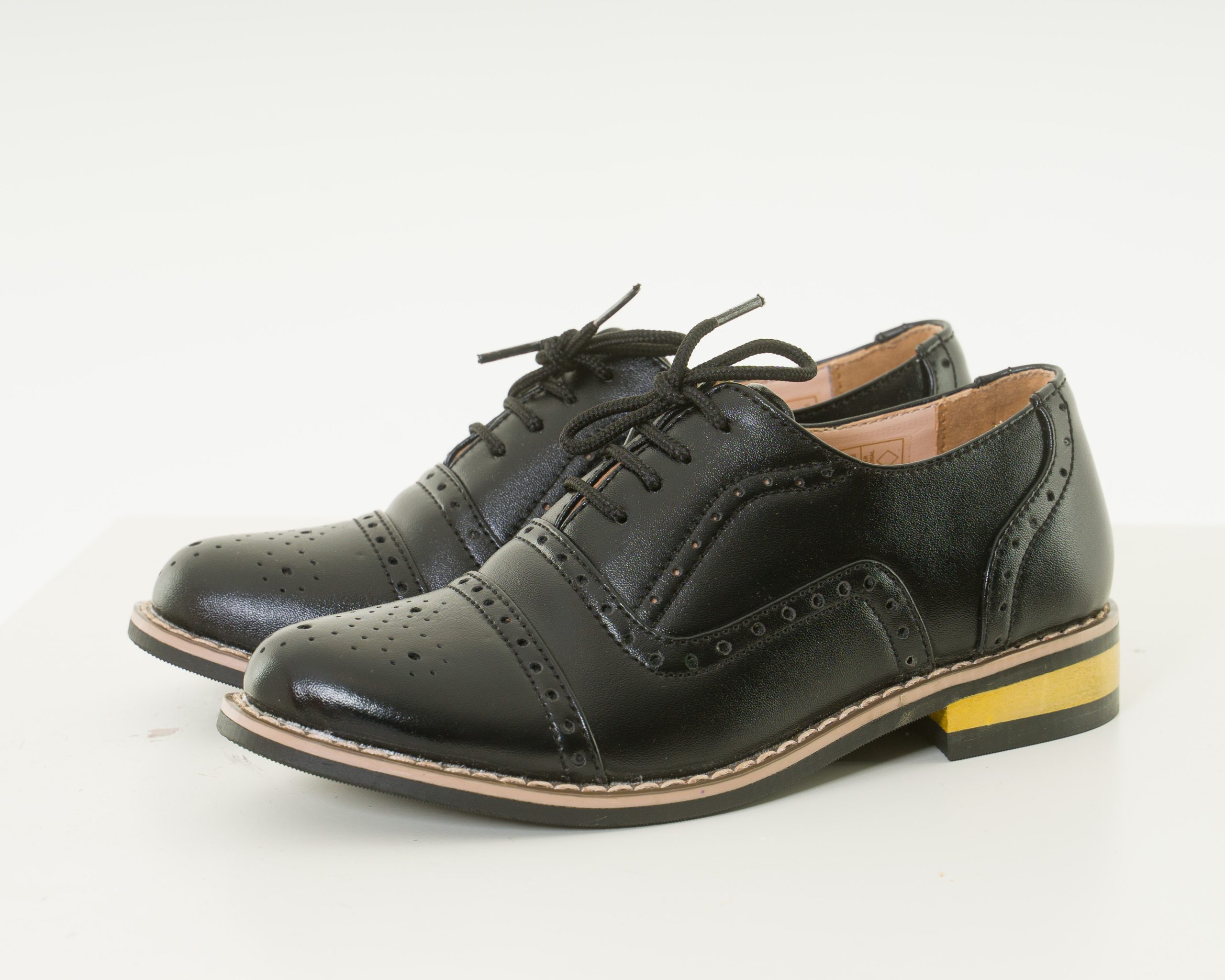 Boys Black Oxford Shoe – Occasionwear for Kids