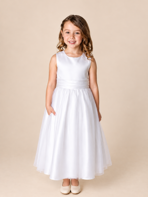 Girls White Dress Kate