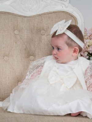 Baby Girls Rita Ivory Christening Dress Set