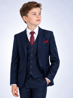 Boys Navy Suit Ezra