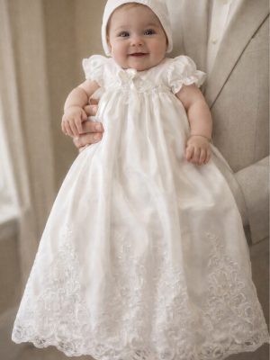Baby Girls Hope White Christening Gown