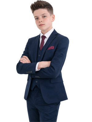 Boys Navy Suit Ezra