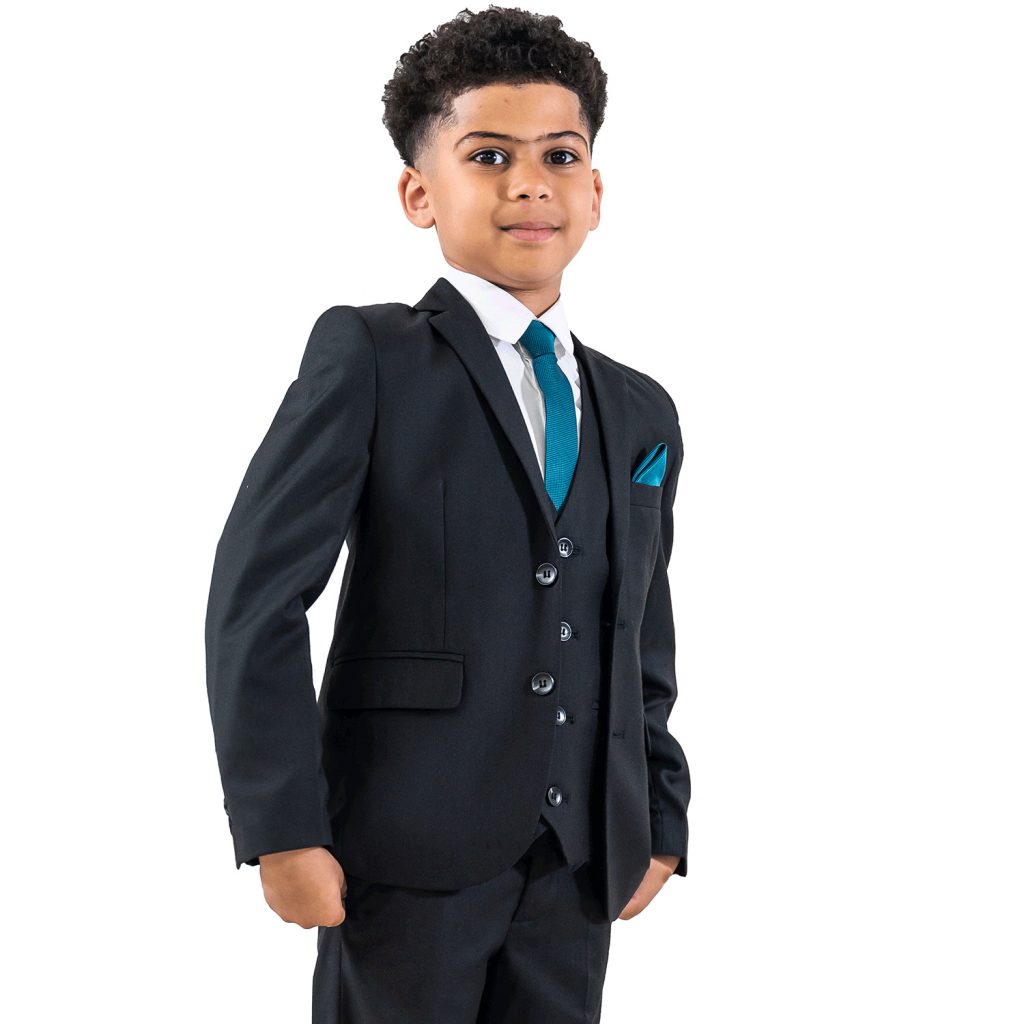 Boys Luxury Black Suit Jack Occasionwear for Kids