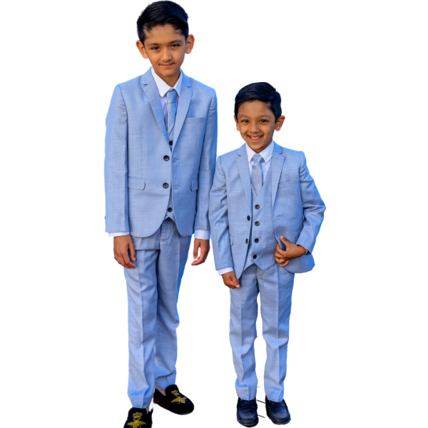 Baby Boys Suits Boys 5 Piece Light Blue Suit Milano Mayfair