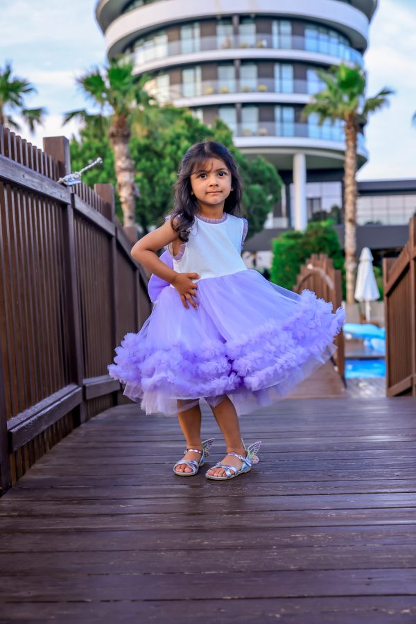 Baby Girls Dresses Girls Lilac Bow Dress