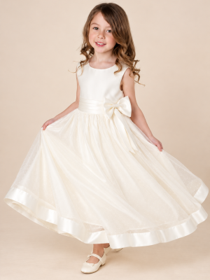 Girls Alice Dress in Ivory