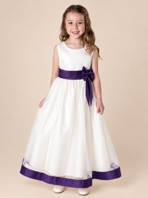 Girls Alice Dress in Purple