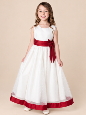 Girls Alice Dress in Red